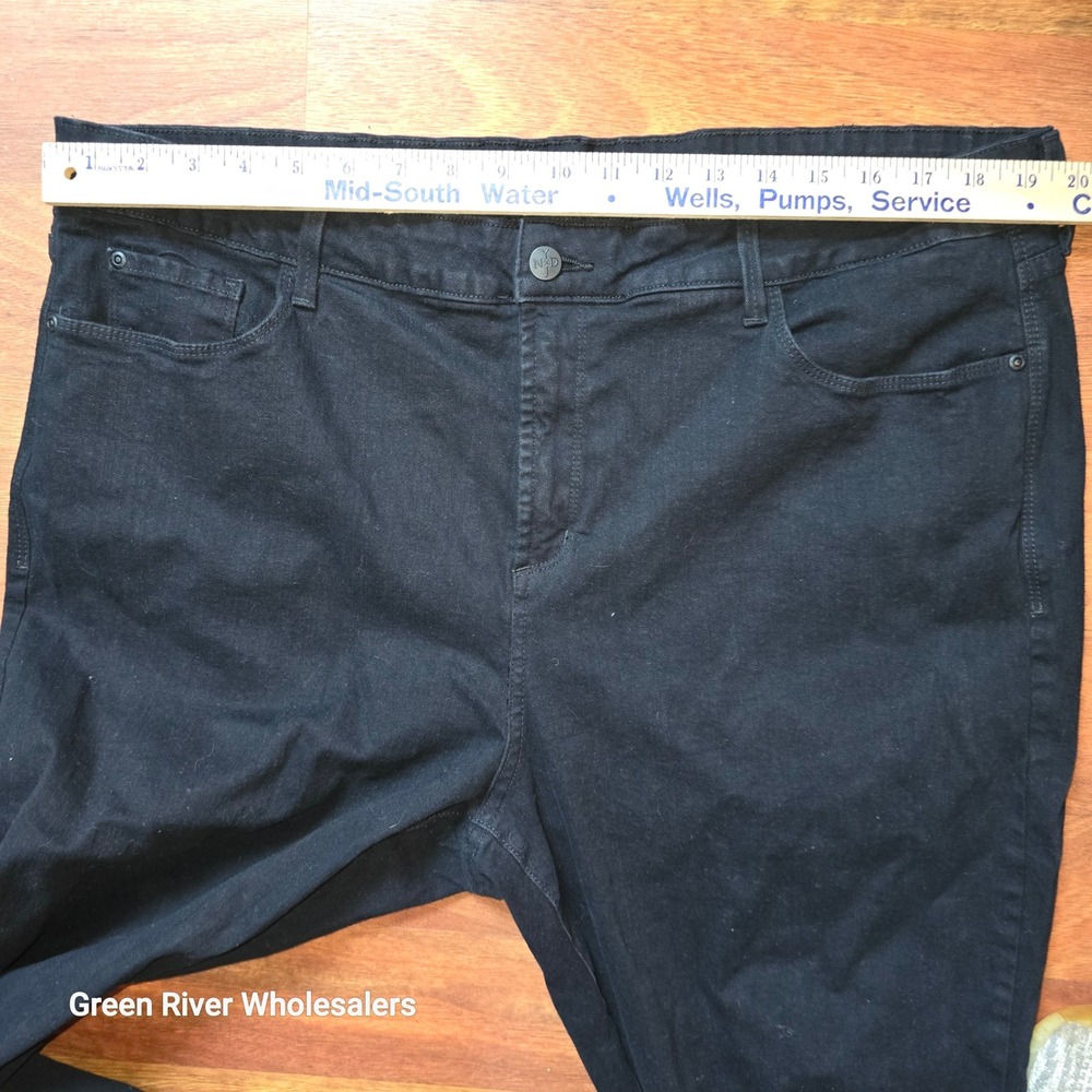 NYDJ Black Denim Jeans Comfort Stretch Classic‎ Fit Women's Size 16 - Picture 8 of 8